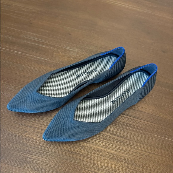 Rothy’s Navy “The Point” Flats - Brand New! - Picture 3 of 7